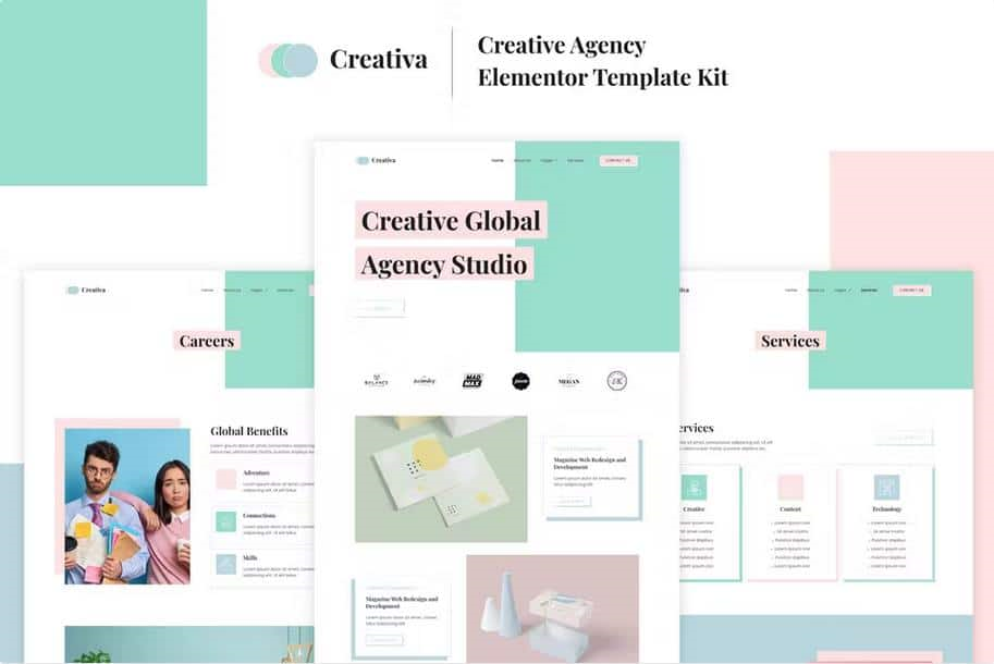 CREATIVA – CREATIVE AGENCY ELEMENTOR TEMPLATE KIT